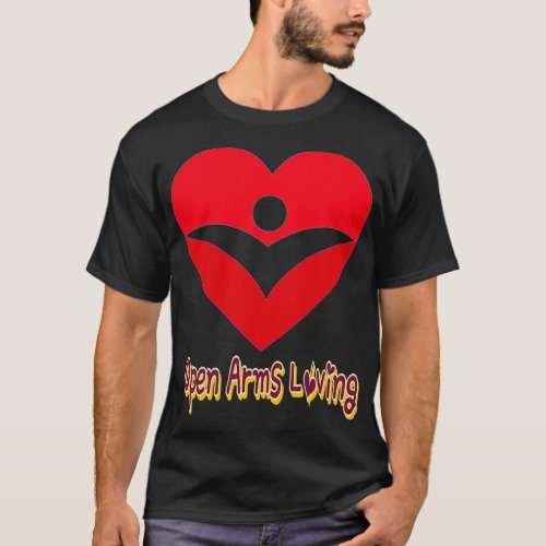 OPEN ARMS Loving Heart High quality Design T_Shirt