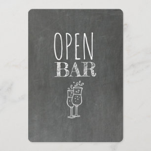 Open Bar GROOMSMAN BEST MAN Funny Proposal Invitation