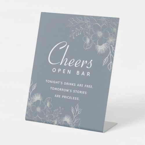 Open Bar Pedestal Sign