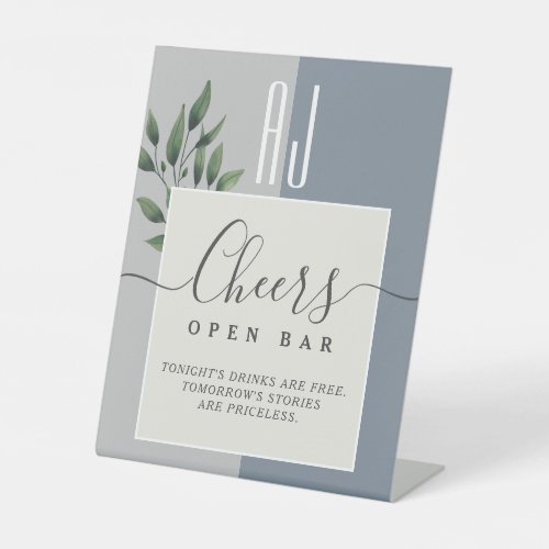 Open Bar Pedestal Sign