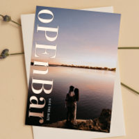 OPEN BAR ROSE GOLD PRESSED Save The Date