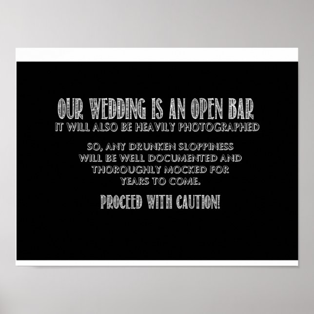Open Bar Sign (Front)