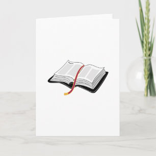 Open Bible Card