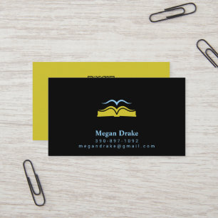 Open Bible Dove Logo   Holy Spirit Christian Business Card