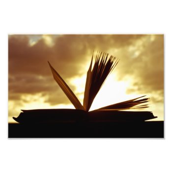 Open Book And Sunset Photograph by RosaAzulStudio at Zazzle