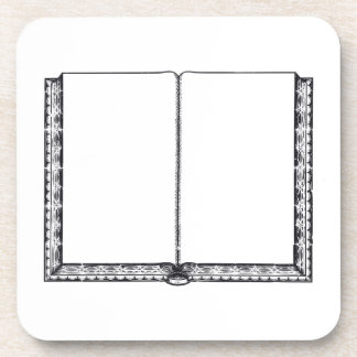 Open Book (Blank Pages) Drink Coaster