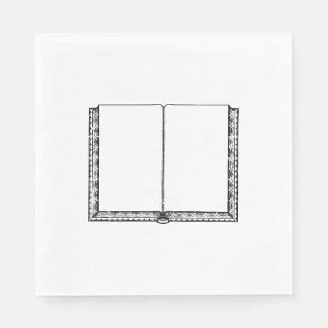 Open Book (Blank Pages) Napkins (Front)