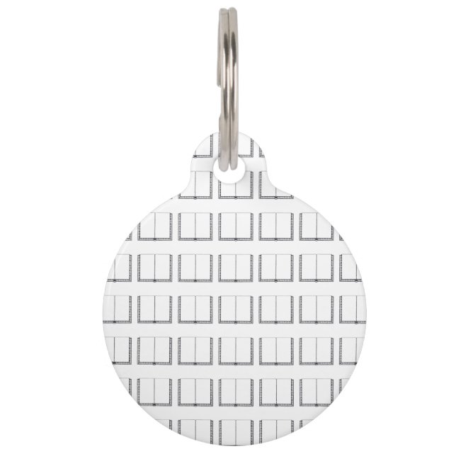 Open Book (Blank Pages) Pet Name Tag (Front)