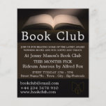 Open Book, Book Club Advertising Flyer<br><div class="desc">Open Book,  Book Club Advertising Flyers By The Business Card Store.</div>