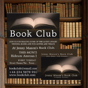 Open Book, Book Club Business Card