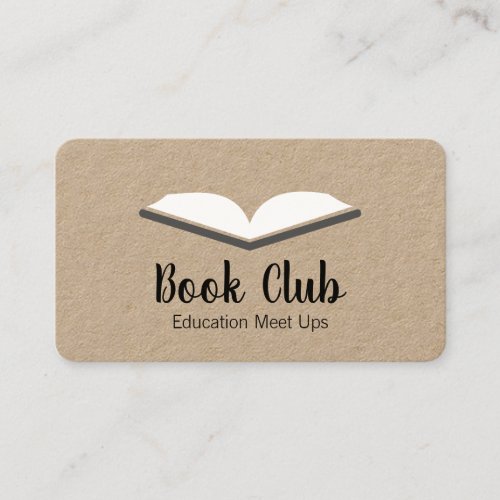 Open Book Business Card