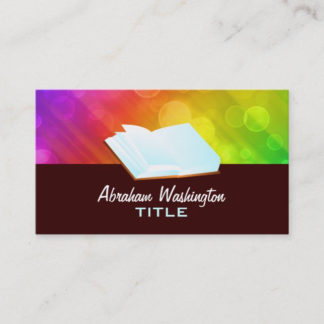 open book Business Cards (Front)