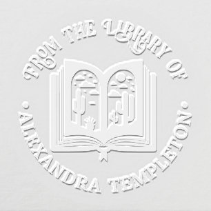 Open Book Desert Landscape Pages Library Book Name Embosser