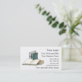 Open Book Design Business Card (Standing Front)