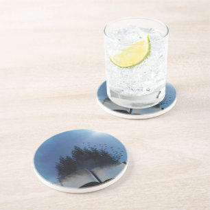 Open Book Forest Drink Coaster