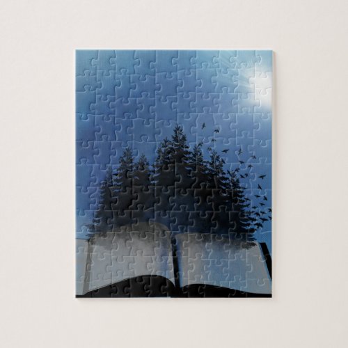 Open Book Forest Jigsaw Puzzle