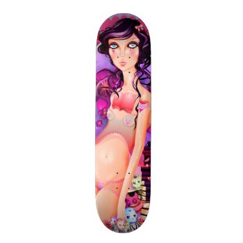 Open Book Girl Skateboard Deck by tansydeora at Zazzle