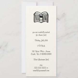 Open Book Invitation