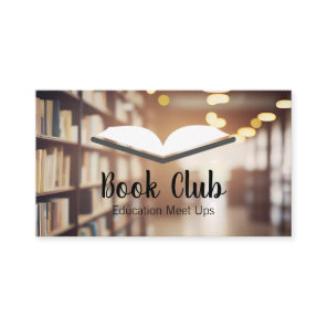 Open Book | Library | Education Business Card