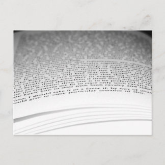 Open Book Postcard