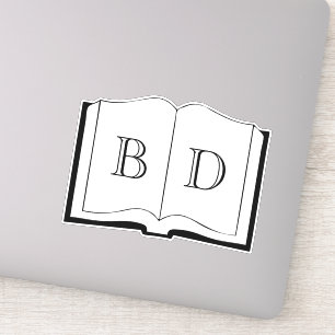 Open book sticker