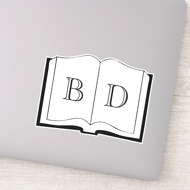 Open book sticker (Detail)