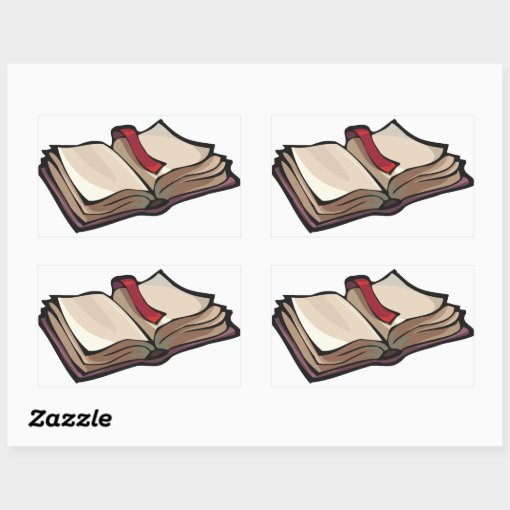 Open Book Stickers | Zazzle