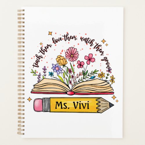 Open Book Teach Them Love Them Planner