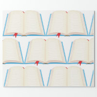 Open Book Wrapping Paper