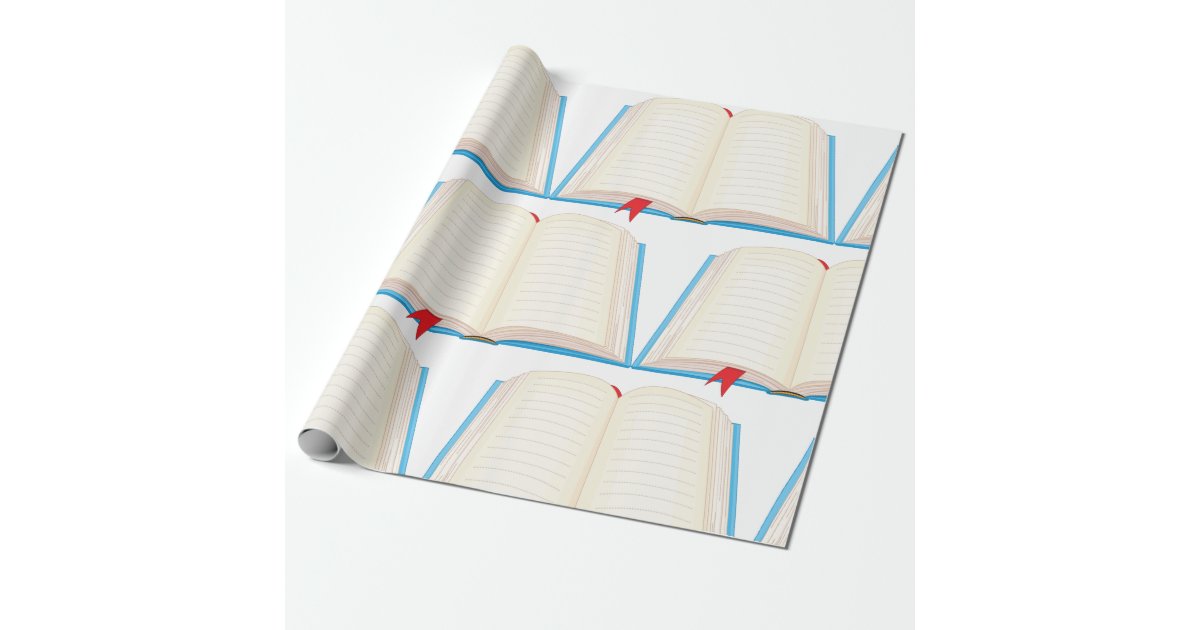 Open Book Wrapping Paper