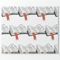 Open Book Wrapping Paper