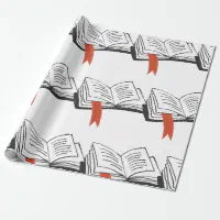 Open Book Wrapping Paper