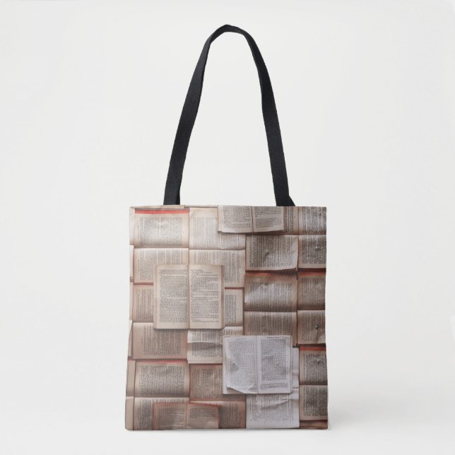 Open Books Decor Tote Bag (Front)