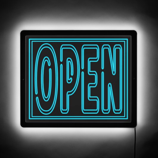 OPEN Business Home Bar LED Sign (Front)