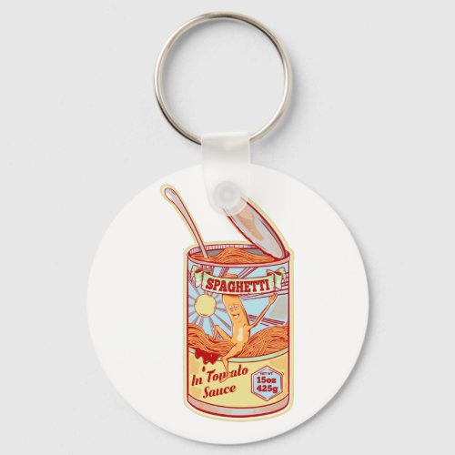 Open canned spaghetti keychain