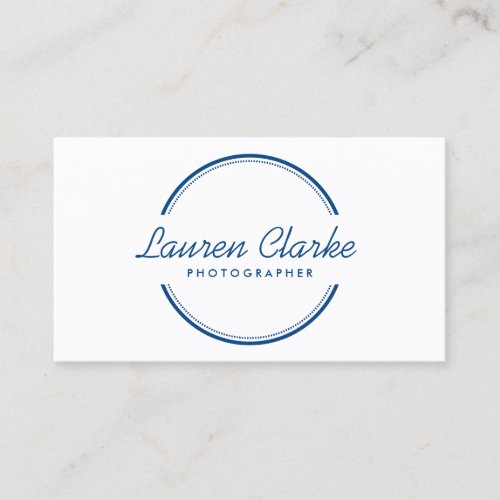 OPEN CIRCLE LOGO in BLUE Business Card
