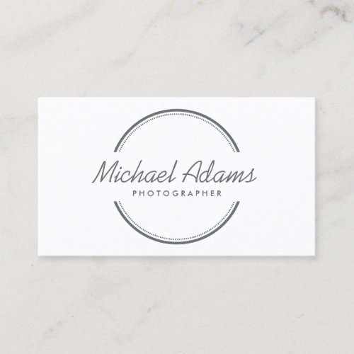 OPEN CIRCLE LOGO in GRAY Business Cards