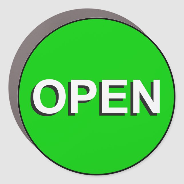 open close car magnet (Front)