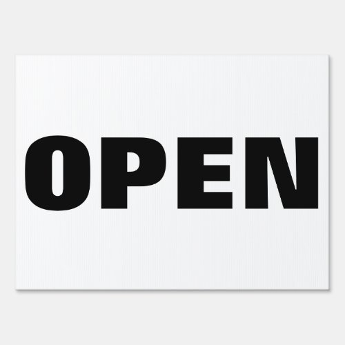 Open Closed front and back sign