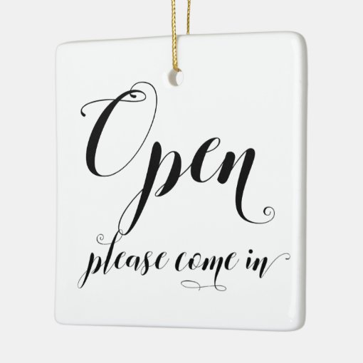 Open Closed Store Window Glass Door Sign Ornament | Zazzle