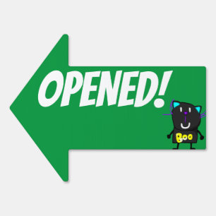 OPEN CLOSED Yard Sign