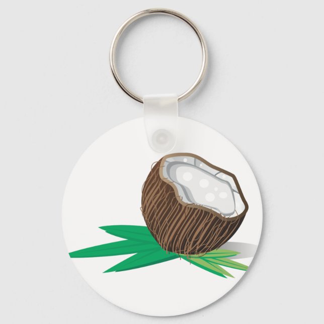 Open Coconut Keychain (Front)