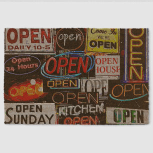 Open Collage Coir Mat
