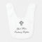 "Open Cross" Personalized Baby Bib
