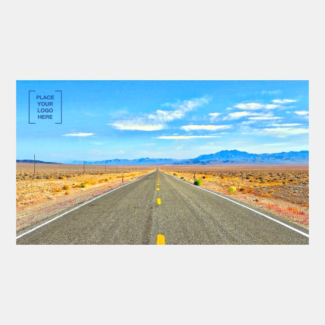 Open Desert Road Zoom Background (Front)