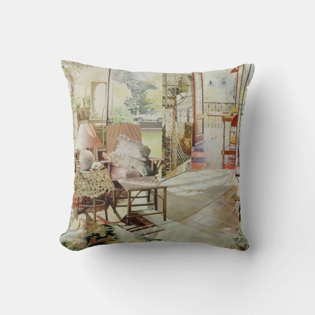 Open Door 1987 Throw Pillow (Front)