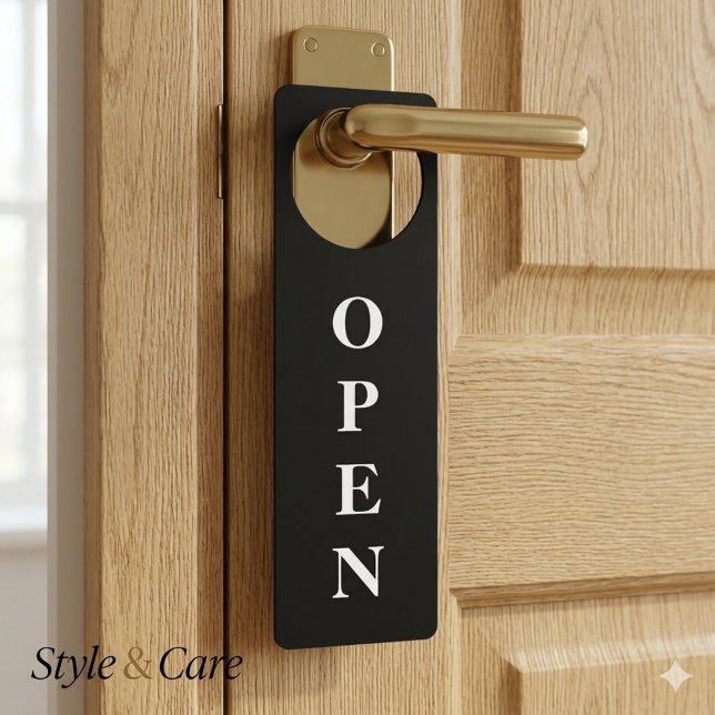 Open Door Hanger Sign for Shops and Stores (Open Door Hanger Sign for Shops and Stores)