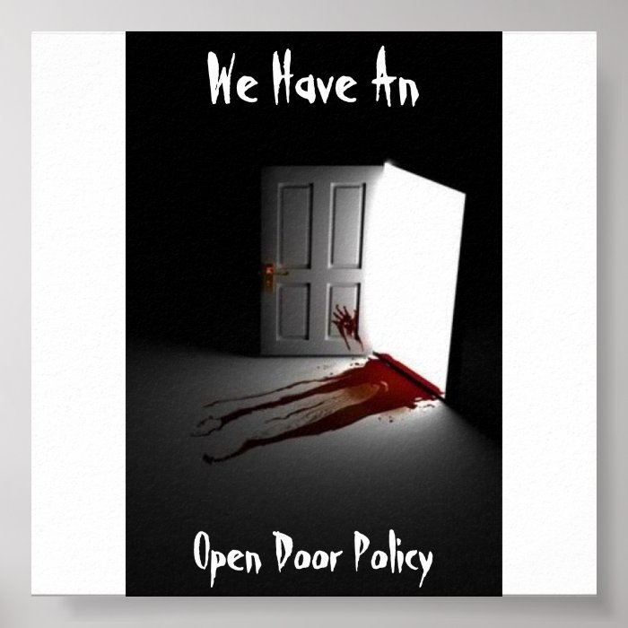 Open Door Policy Poster