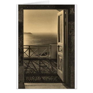 Open door-Retro Cards