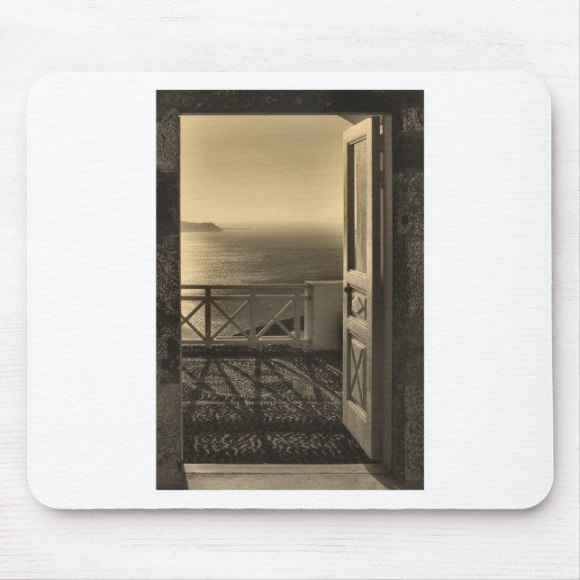 Open door-Retro Mouse Pad (Front)
